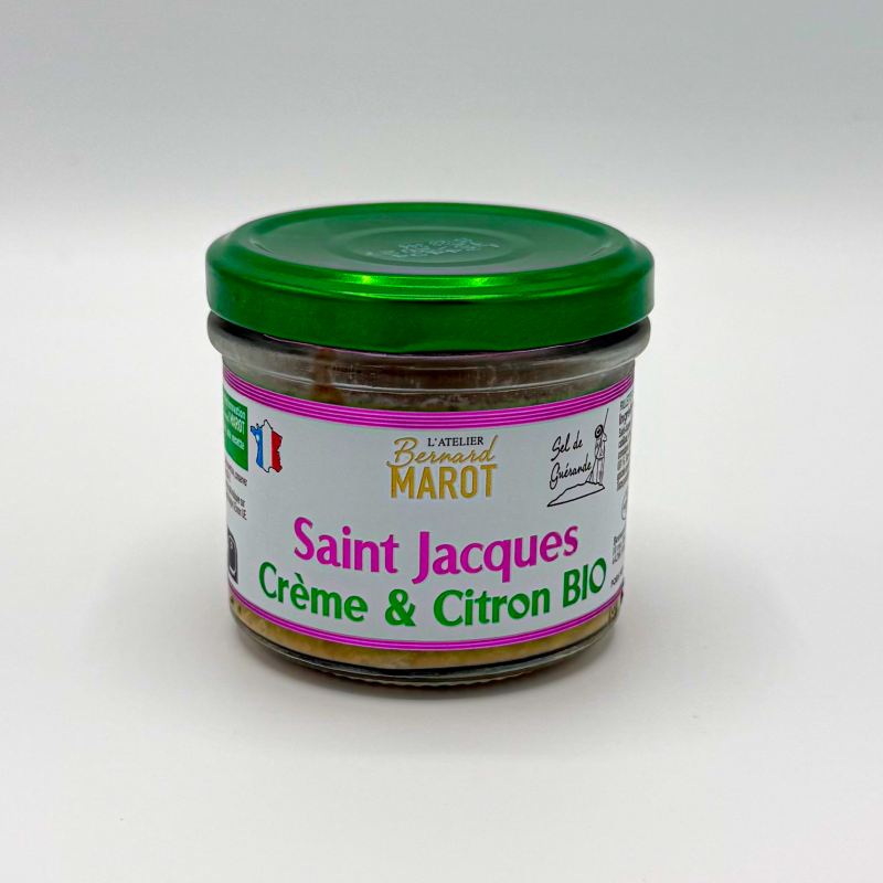 Rillette de Saint Jacques à la crème & Citon Bio - 90g