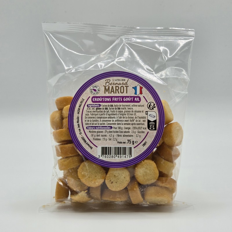 Croûtons frits goût ail - Bernard Marot - 75g
