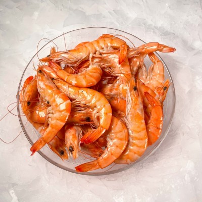 Barquette 2 kg - Crevettes Roses Equateur - calibre 20/30 pièces par kg